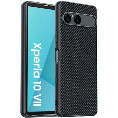 VSECHNONAMOBIL 128503 CARBON Ochranný obal pro Sony Xperia 10 VII BLACK – Zboží Živě