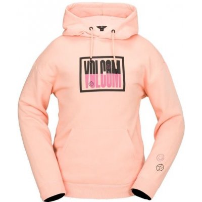 Volcom mikina Essential Hoodie Coral Haze – Sleviste.cz