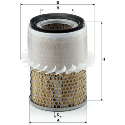 MANN-FILTER Vzduchový filtr MANN C16181 (MF C16181) – Hledejceny.cz