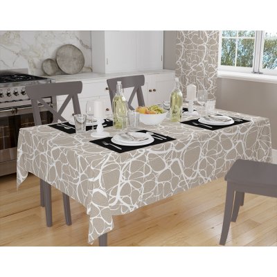 Orbytex Ubrus teflonový Irma béžová průměr 160cm Kulatý – Zboží Dáma