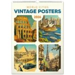 nástěnný Vintage plakáty světová města 33 x 46 cm 2026 – Zbozi.Blesk.cz