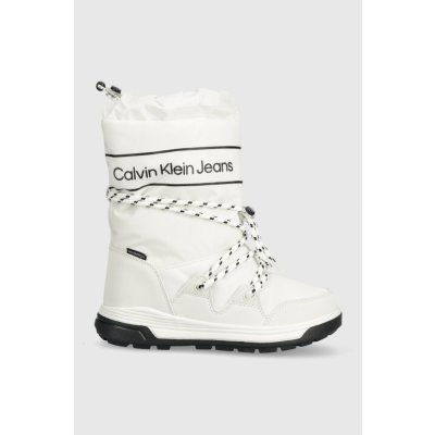 Calvin Klein Dětské sněhule Jeans V3A6 80713 bílá