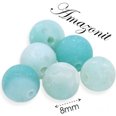 AMAZONIT, matný, kulička, 8mm – Hledejceny.cz