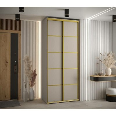 Abiks Meble posuvná Dakota 4 120 x 45 cm šedá žlutá – Sleviste.cz