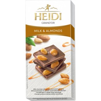 Heidi Grand'Or Mléčná čokoláda s mandlemi 100 g