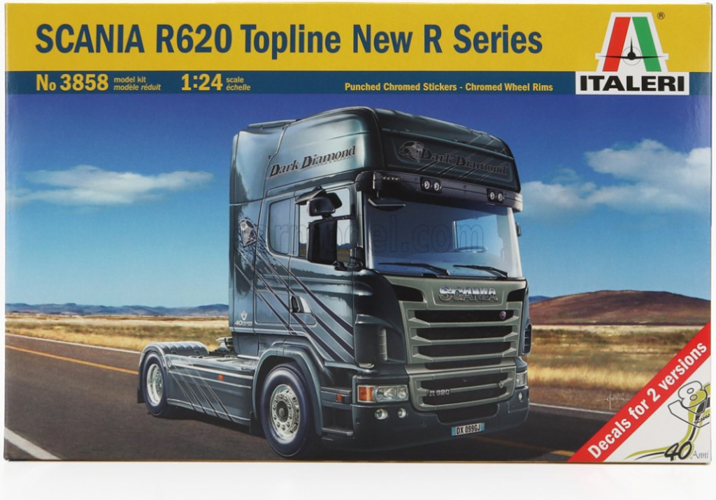 Italeri Model Kit truck 3858 SCANIA R620 Topline New R Series 1:24