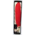 Kaligrafické pero červené - dárkové balení – Zboží Dáma