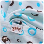 KIKKO Bambusová osuška 90x100CM cyan bubbles – Hledejceny.cz