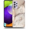 Pouzdro a kryt na mobilní telefon Samsung Picasee silikonové Samsung Galaxy A52 5G Cream marble černé