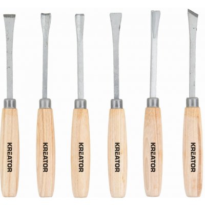 KRTH23203 - Mini řezbářské nožíky / dláta 6ks KREATOR – Sleviste.cz