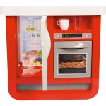 Smoby Kuchyňka Bon Appetit červeno-bílá set s nádobím a kávovarem Zvuk – Zboží Dáma