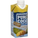 Pure Coco Kokosová voda s příchutí ananasu 330 ml