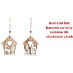 Domek dřevěný 8cm na pověšení – Hledejceny.cz