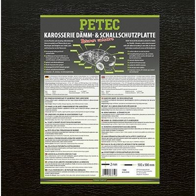 Petec 87610 Tlumící zvuková a izolační deska BITUMEN 50 x 50 cm – Zbozi.Blesk.cz