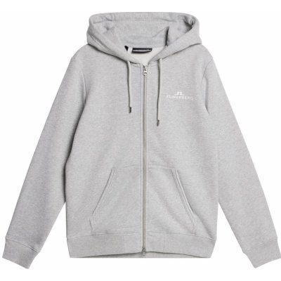 J.Lindeberg Alpha Zip Hood Light Grey Melange