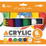 Junior Akrylové barvy 75 ml 6 ks sada Basic – Hledejceny.cz