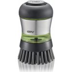 Kartáč na nádobí s dávkovačem mýdla Gefu SWIFT černý – Zboží Dáma