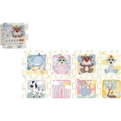 Trefl Pěnové puzzle Babies and the Bear 32x32x1cm 8 ks – Zboží Dáma
