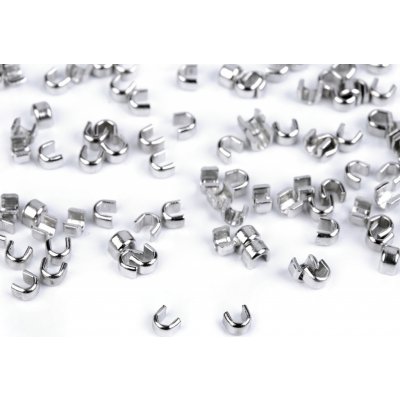 Koncovka na spirálový a kovový zip No 3; 5; 8; 10 horní Varianta: 3 (5 mm) nikl, Balení: 10 g – Zboží Mobilmania