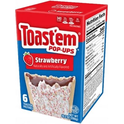 Toast'em pšeničné taštičky s náplní a polevou s příchutí jahody 288 g – Hledejceny.cz