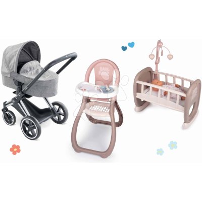 Corolle Cybex Landau 3v1 Priam a kolébkou s kolotočem pro panenku – Zboží Mobilmania