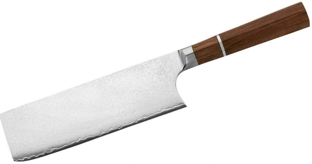 Herbertz Kochmesser Chai Dao Damast kuchyňský nůž dřevo 17,5 cm