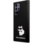 Pouzdro Karl Lagerfeld Liquid Silicone Choupette NFT na Samsung Galaxy S23 Ultra černé – Zboží Mobilmania