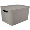 Úložný box Rotho JIVE DECO Box s víkem 36,5 x 26,5 x 20,3 cm 16 l cappuccino 1052307422