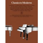 Classics to Moderns 4 brown book 17 skladeb pro mírně pokročilé klavíristy 4+ – Sleviste.cz