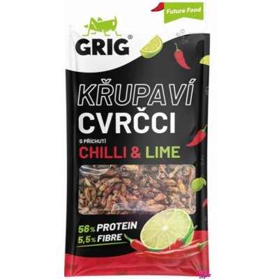 Grig Křupaví cvrčci Chilli & Lime 13 g – Zboží Mobilmania