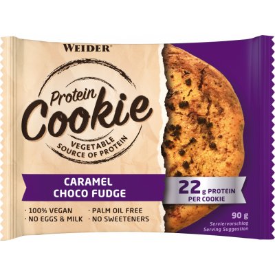 WEIDER Protein Cookie KARAMEL-ČOKOLÁDOVÝ FONDÁN 90 g – Zboží Dáma