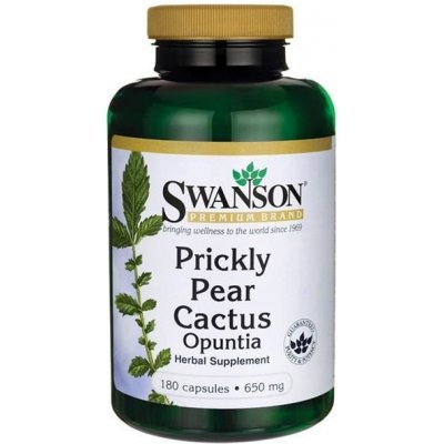 Swanson Prickly Pear Cactus Opuntia Opuncie 650 mg 180 kapslí