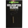 Příslušenství pro vlasce a ocelová lanka Korda Převleky Heli Sleeve Green 10 ks