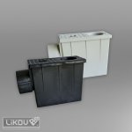 Likov Geiger s boční výpustí mokrý 80 x 100 mm šedý – Sleviste.cz