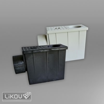 Likov Geiger s boční výpustí mokrý 80 x 100 mm šedý – Sleviste.cz