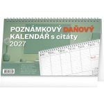 NOTIQUE Poznámkový daňový stolní s citáty 25 × 14,5 cm 2027 – Sleviste.cz