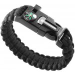 Náramek přežití Paracord 5 v 1 Barva: Černá – Sleviste.cz