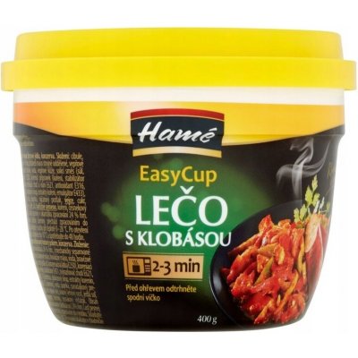 Hamé EasyCup Lečo s klobásou 400g HAME 400 g – Hledejceny.cz