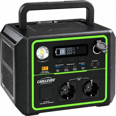 Nabíjecí stanice CARCLEVER - powerbanka, 336 Wh, AC-600W – Zboží Živě
