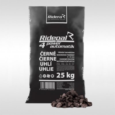 Ridera Černé uhlí pro automatické kotle, ekohrášek 8 - 25 mm 1000 kg – HobbyKompas.cz