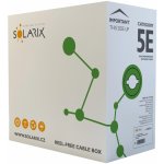 SOLARIX KABEL PATCH FTP kat. 5e, 305m drát SOLARIX stíněný šedý SXKD-5E-FTP-PVC