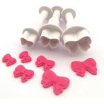 Vykrajovátka s pístem - Mašličky / 3 ks – Zboží Dáma