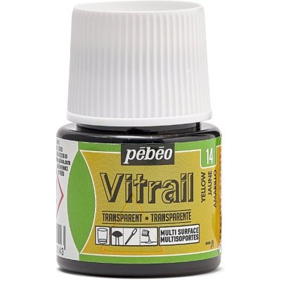 Pébéo Nevypalovací barva na sklo Vitrail 45 ml 14 Yellow – Zboží Dáma