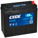 Exide Excell 12V 45Ah 300A EB456