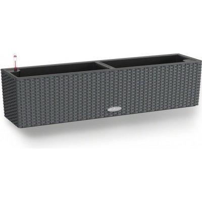Lechuza Samozavlažovací truhlík Balconera Cottage 80 cm – antracit – Sleviste.cz
