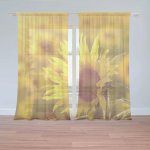 Sablio Záclony Slunečnice 3: 2ks 150x250cm – Hledejceny.cz