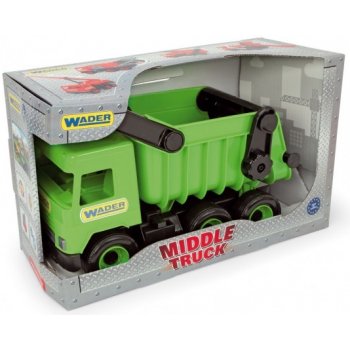 Wader Middle Truck sklápěč 36 cm zelená