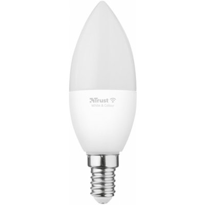 Trust Smart WiFi LED white ambience candle E14 bílá 71284 – Hledejceny.cz