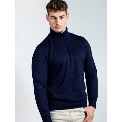 Pánsky bavlnený rolák tmavomodrý – Zboží Dáma