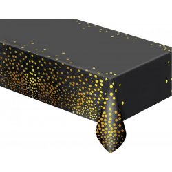 Godan Fóliový ubrus Černý s tečkami 137x183 cm